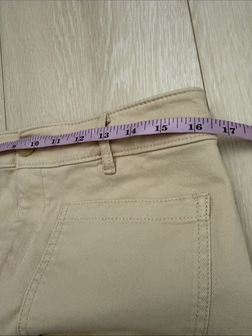 LOFT Beige Wide-Leg Trousers - Picture 4 of 8